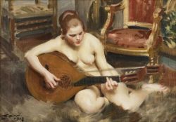 Peinture sur toile de Zorn Anders Lutspelerska reproduction peinte à la main