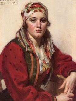 Peinture sur toile de Zorn Anders Ols Maria 1918 reproduction peinte à la main