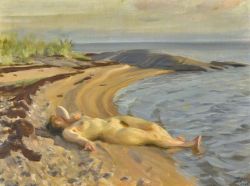 Peinture sur toile de Zorn Anders On The Beach 1910 reproduction peinte à la main