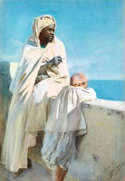 Peinture sur toile de Zorn Anders On The Terrace Algiers reproduction peinte à la main