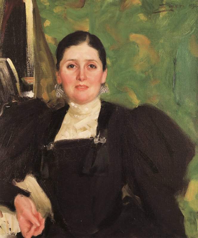 Zorn Anders Portrait Of Martha Marckwald 1896