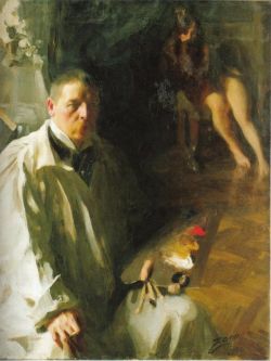 Peinture sur toile de Zorn Anders Selfportrait 1896 reproduction peinte à la main