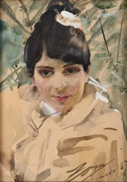Peinture sur toile de Zorn Anders Spanish Girl reproduction peinte à la main