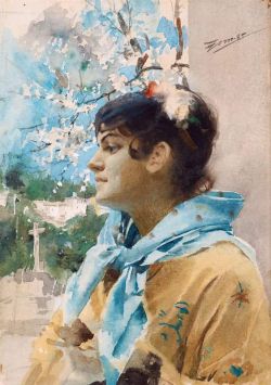 Peinture sur toile de Zorn Anders Spanish Girl In Profile reproduction peinte à la main