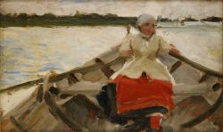 Peinture sur toile de Zorn Anders Studie Till Kyrkfarden 1889 reproduction peinte à la main