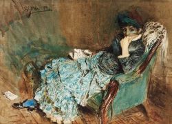 Peinture sur toile de Zorn Anders The Letter 1882 reproduction peinte à la main