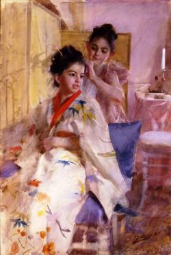 Peinture sur toile de Zorn Anders The Misses Salomon reproduction peinte à la main