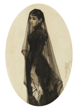Peinture sur toile de Zorn Anders The Widow Ca. 1882-83 reproduction peinte à la main