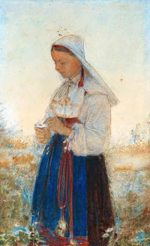 Zorn Anders Young Woman In Orsa Costume
