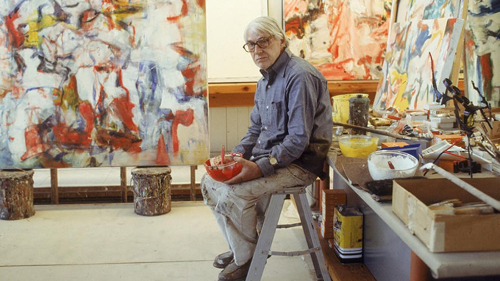 Reproduction des tableaux de Willem de Kooning peints à la main