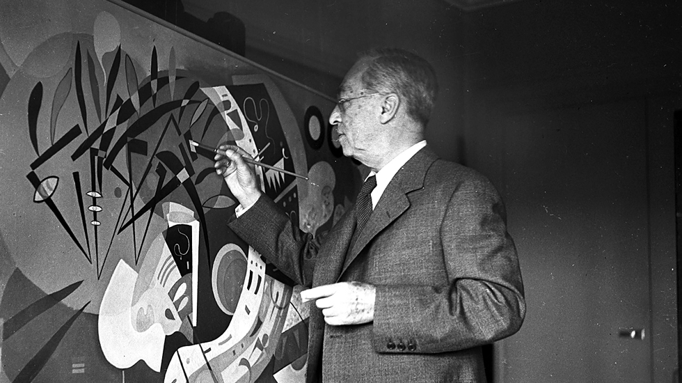 Reproduction des tableaux de Vasilly Kandinsky peints à la main